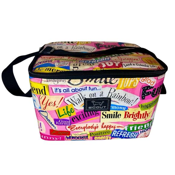Scout Insulated Soft Cooler Picnic Bag Happy Theme Super Cool - Picture 1 of 11